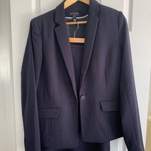 Navy skirt suit